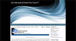 Desktop Screenshot of larsonfinancialadvisors.com